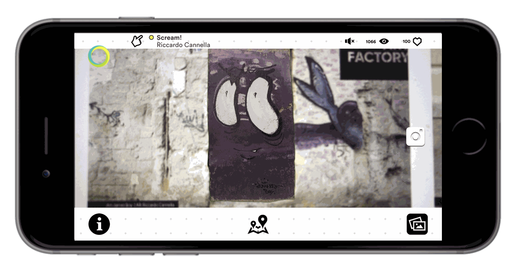 agumented reality app palermo streetart