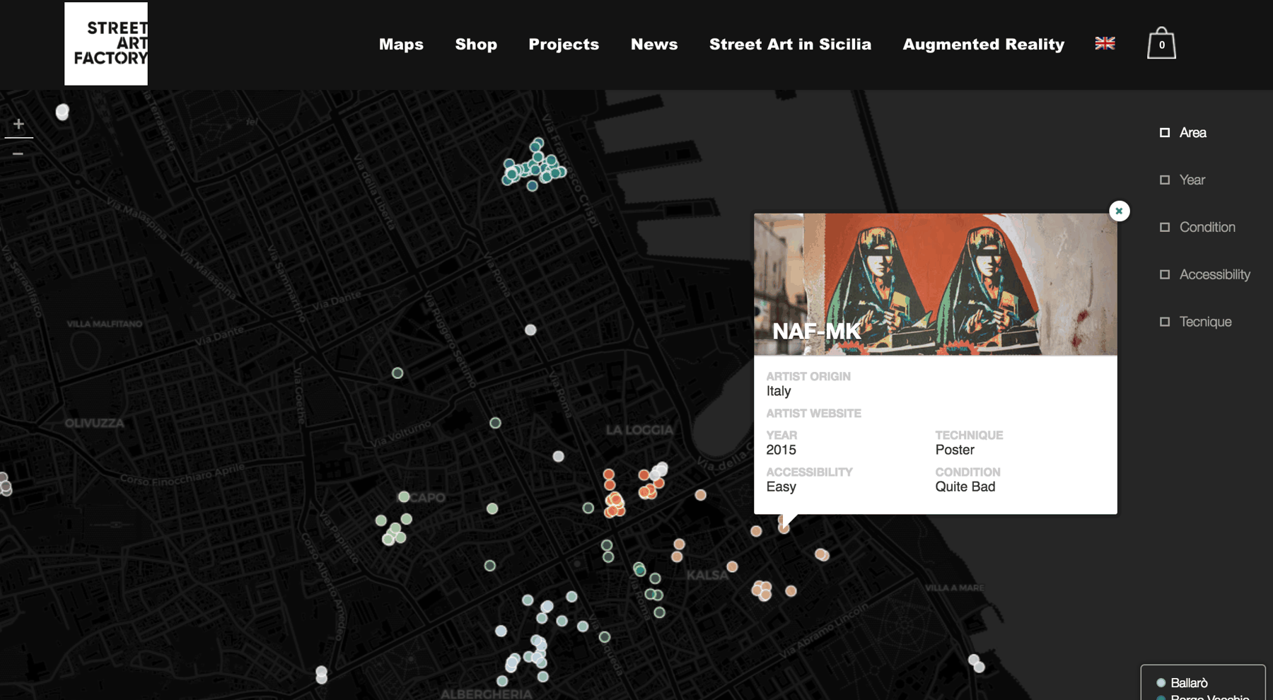 palermo streetart map interactive